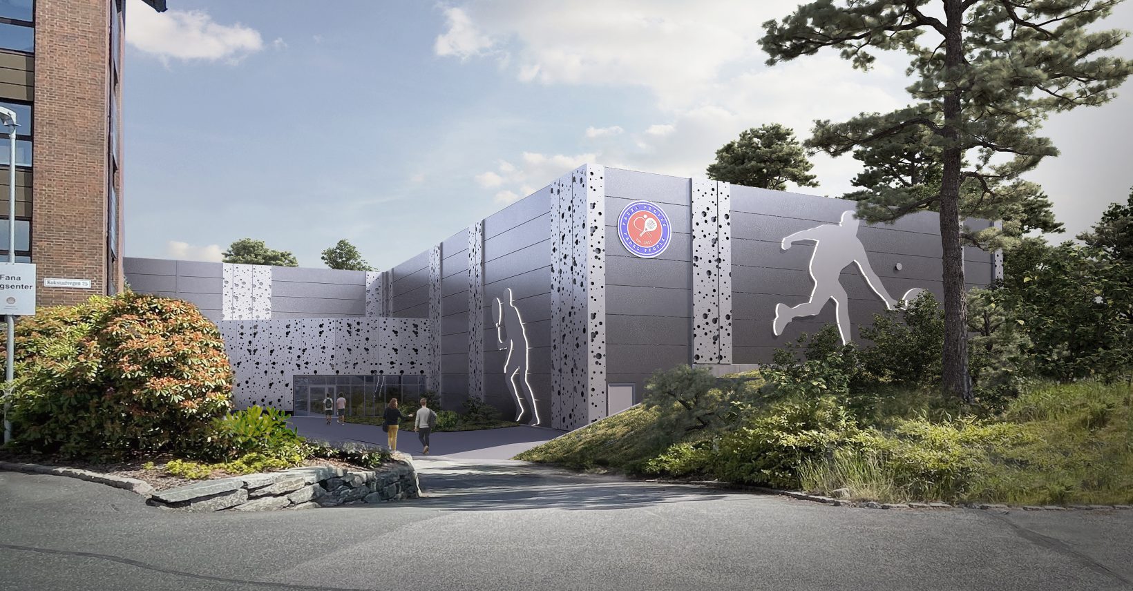 Backe Bergen skal bygge det nye padelsenteret på Kokstad Kokstad